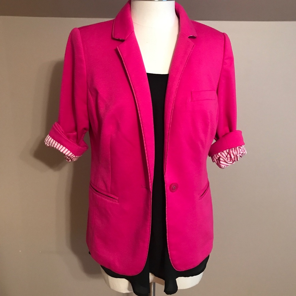 Bright pink Madison blazer